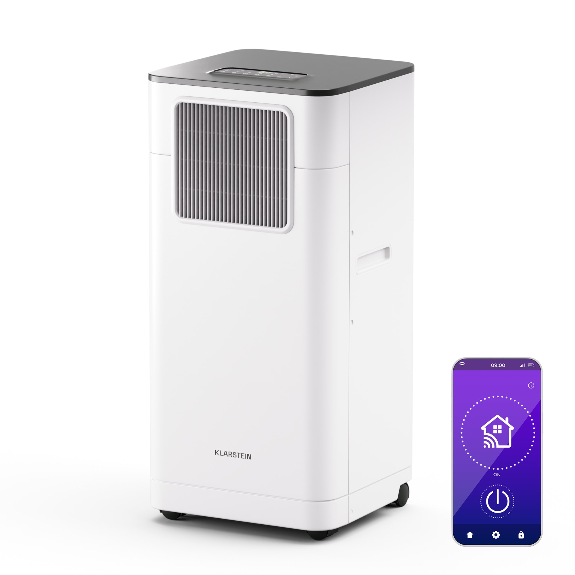 Klarstein Breeze Box 7K Smart PAC klima uređaj, režim 3 u 1| Inteligentna kontrola, do 25 m2, 24-satni tajmer, prijenosni