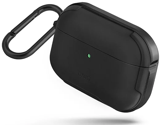 Maska UNIQ Valencia AirPods Pro midnight black Antimicrobial (UNIQ-AIRPODSPRO-VALBLK)