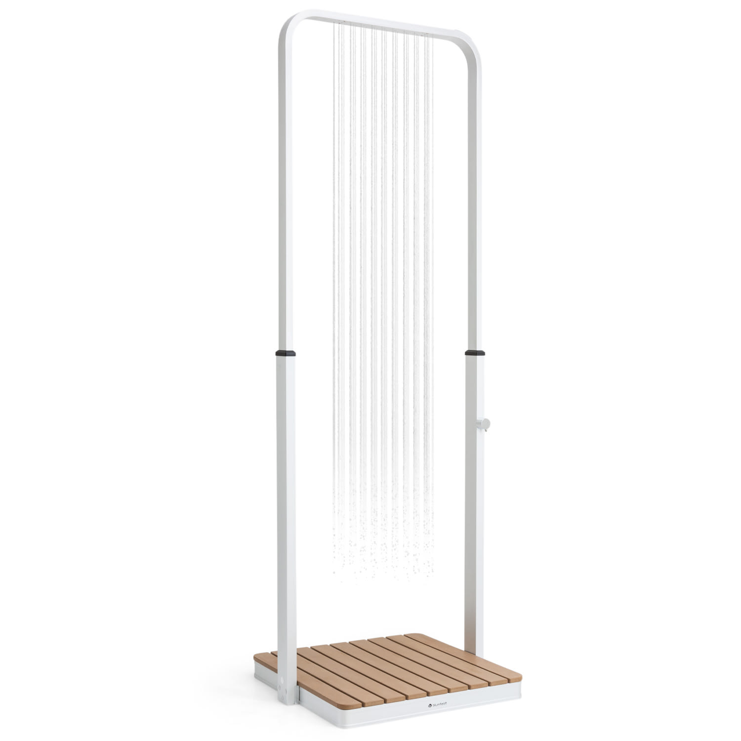 Blumfeldt Sumatra Breeze, SQ, vrtni tuš, WPC, aluminij, 70x55, kvadrat
