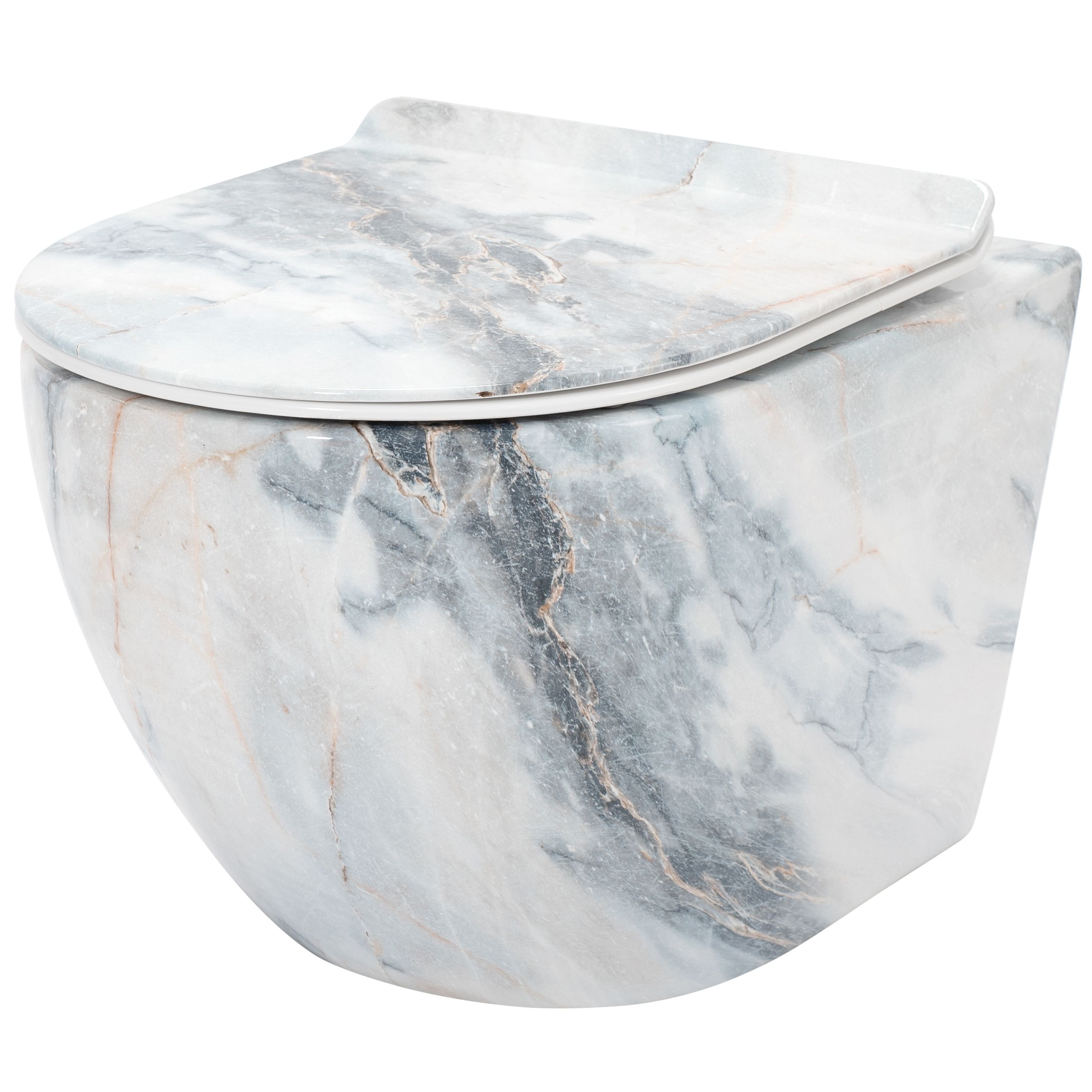 Carlos Slim Rimless Granite Shiny N zidna WC školjka