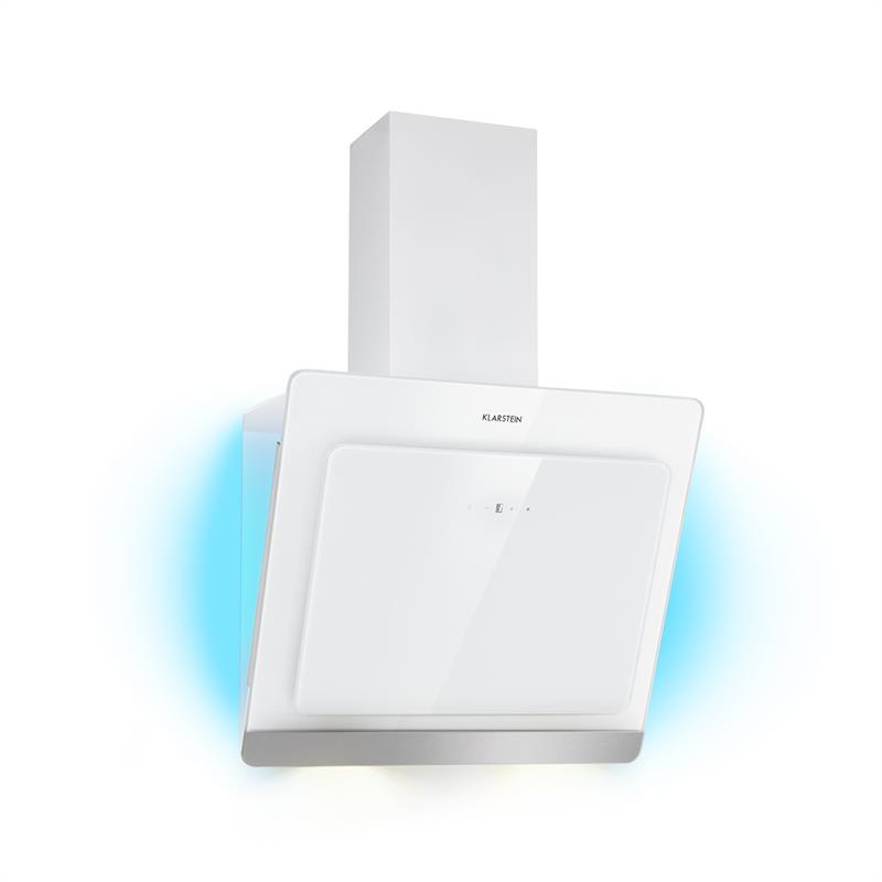 Klarstein Aurora Eco 60, kuhinjska napa, 550 m³/h, LED zaslon, bijela