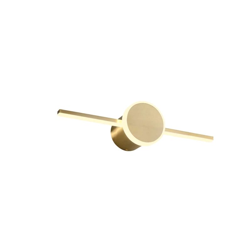 Okrugla zlatna LED kupaonska zidna svjetiljka APP842-1W od 40 cm