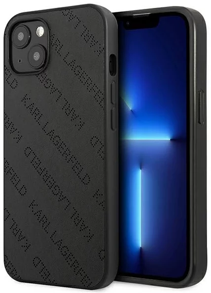 Maska Karl Lagerfeld KLHCP13SPTLK iPhone 13 mini 5,4" hardcase black Perforated Allover (KLHCP13SPTLK)