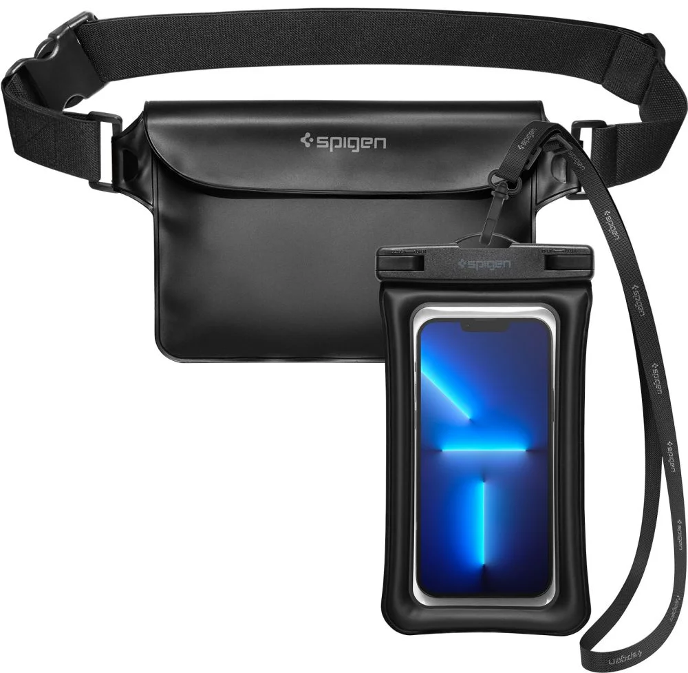 Maska SPIGEN A621 UNIVERSAL WATERPROOF CASE & WAIST BAG BLACK (AMP04533)
