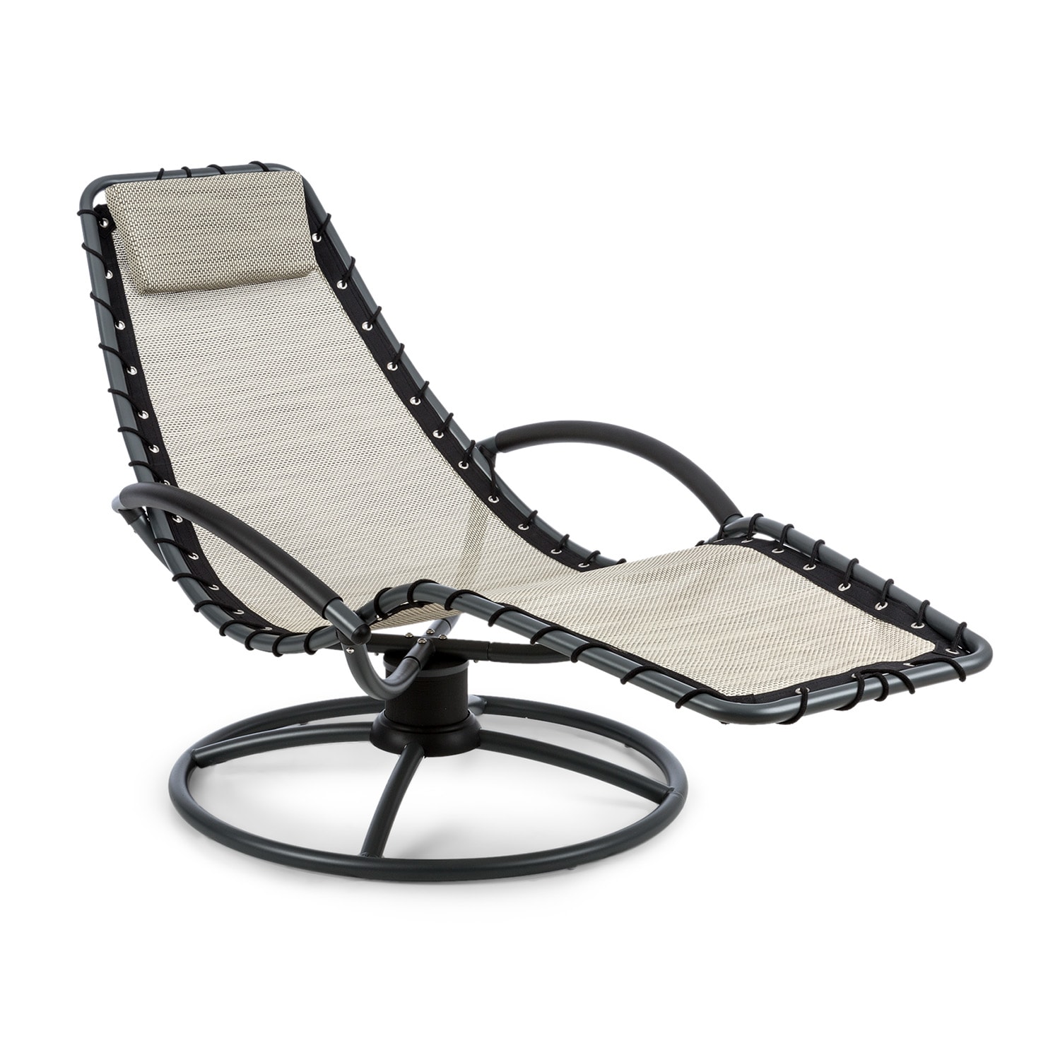 Blumfeldt The Chiller, ležaljka-ljuljačka, 77 x 85 x 173 cm, 360 Comfort, Comfortmesh, bež