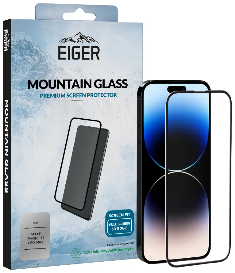 Zaštitno staklo Eiger Mountain Glass Screen Protector 3D for Apple iPhone 14 Pro Max in Clear