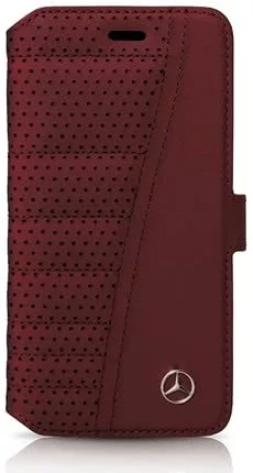 Maska Mercedes - Apple iPhone 6/6S Booklet Case Urban Line Leather - Red (MEFLBKP6SERE)